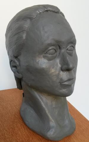 Kvinden fra Koelbjerg, Rekonstruktion.
Foto: Stine Schierup, Nationalmuseet. Hvordan så stenaldermenneskene ud?